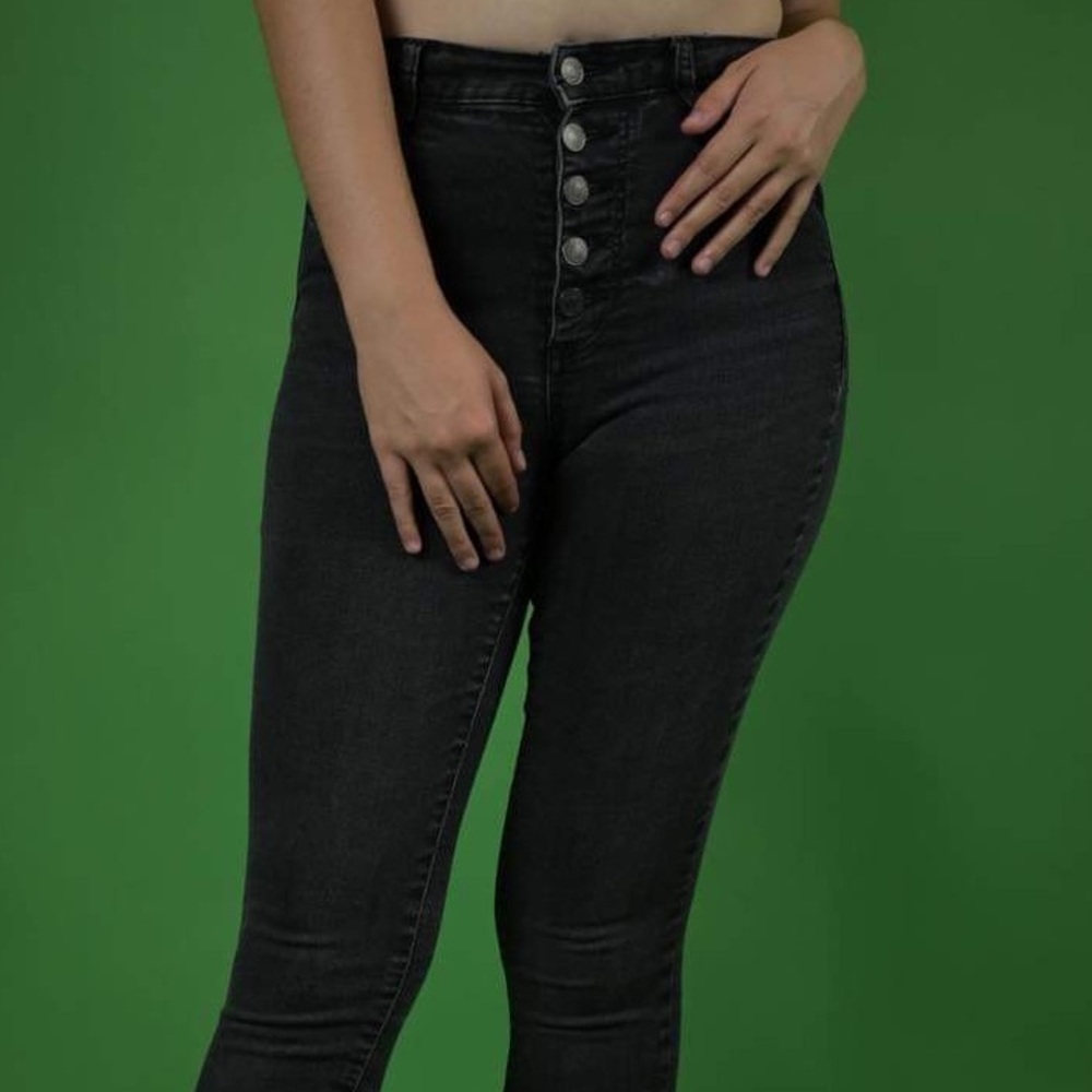 Black Skinny Garage Jeans